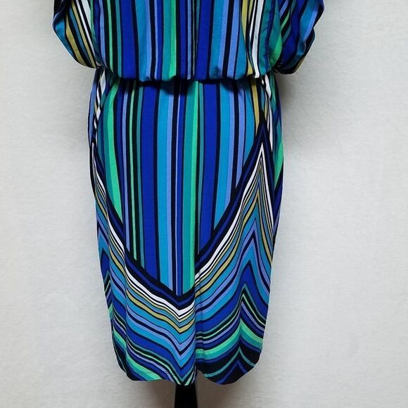 VINTAGE 90s Olivia Matthews Psychedelic Dress - Picture 14 of 16